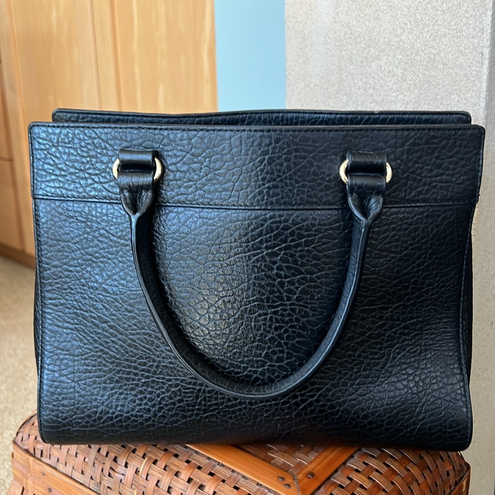 Kate Spade Perrin Lane Romy Black Leather Satchel - Picture 2 of 6